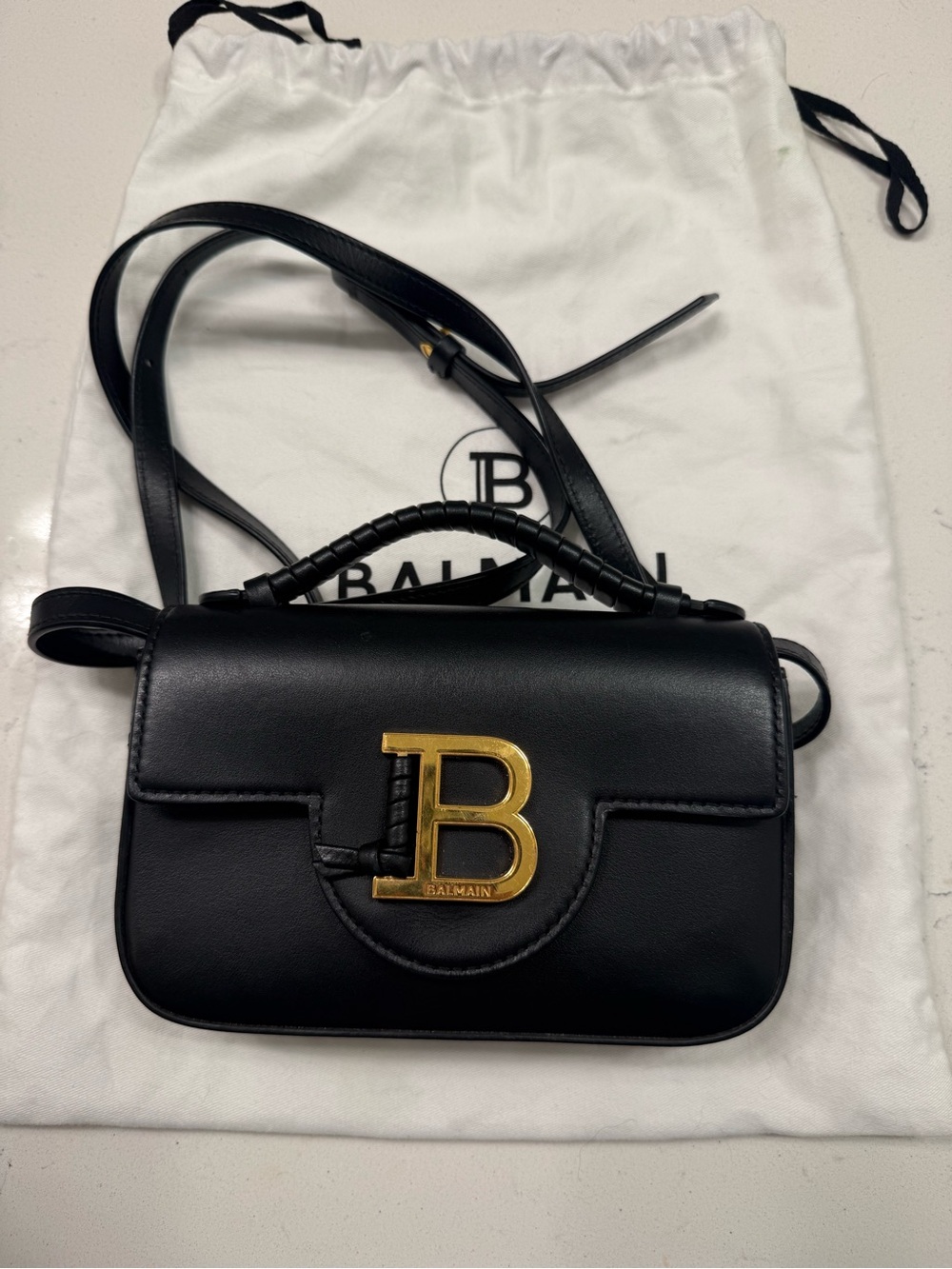Balmain Small Flag Bag